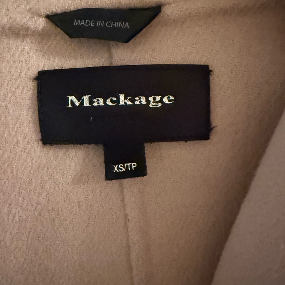 Mackage Light Tan Trench Coat - Picture 3 of 8